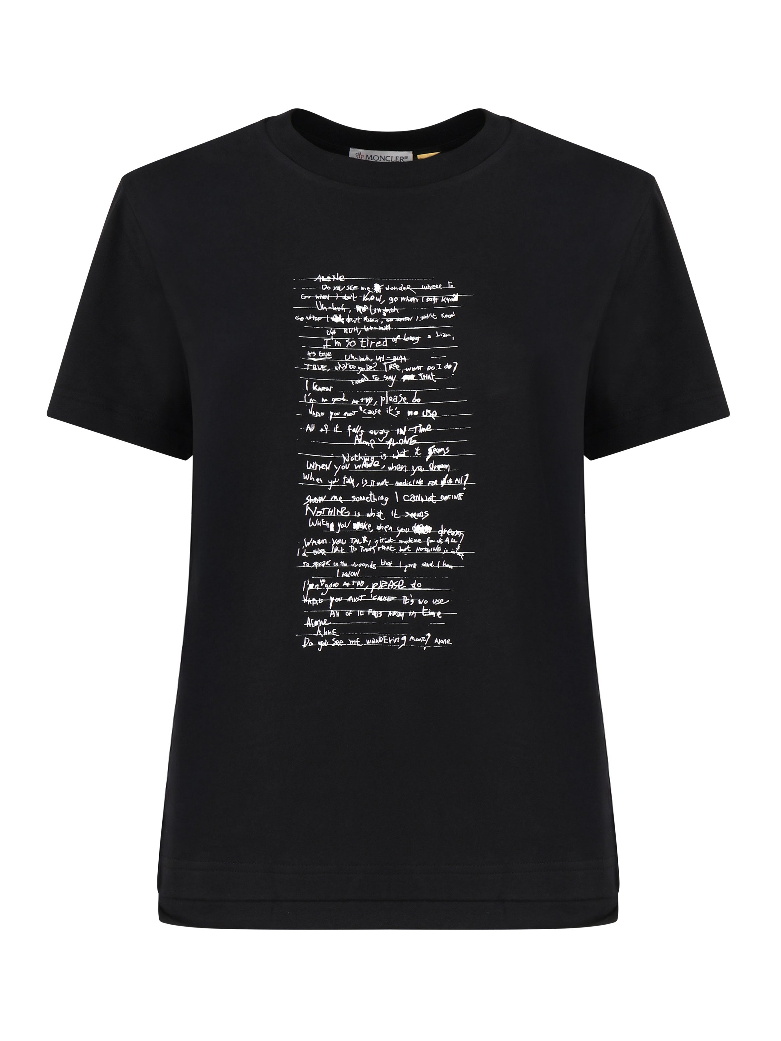 T-shirt Moncler X Willow Smith in cotone<BR/> J209T8C00002 89AHD999 MONCLER GENIUS 