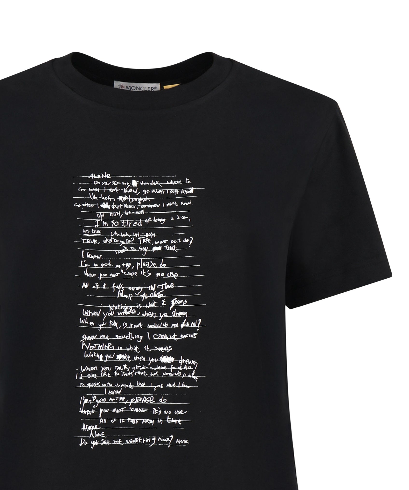 T-shirt Moncler X Willow Smith in cotone<BR/> J209T8C00002 89AHD999 MONCLER GENIUS 