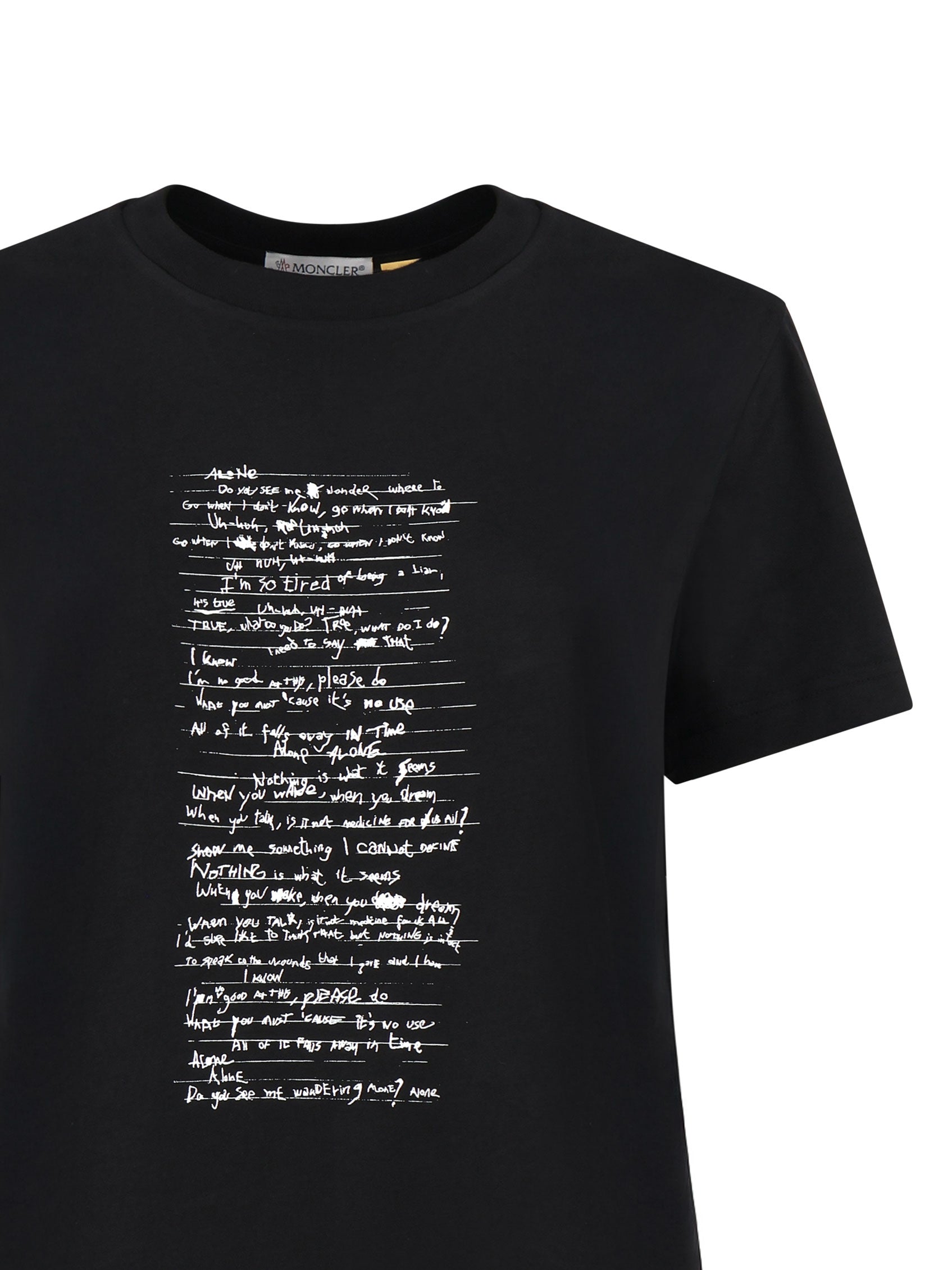 T-shirt Moncler X Willow Smith in cotone<BR/> J209T8C00002 89AHD999 MONCLER GENIUS 