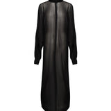 Abito Kim in georgette 25FWNAB-0004 BLACK NINEMINUTES 