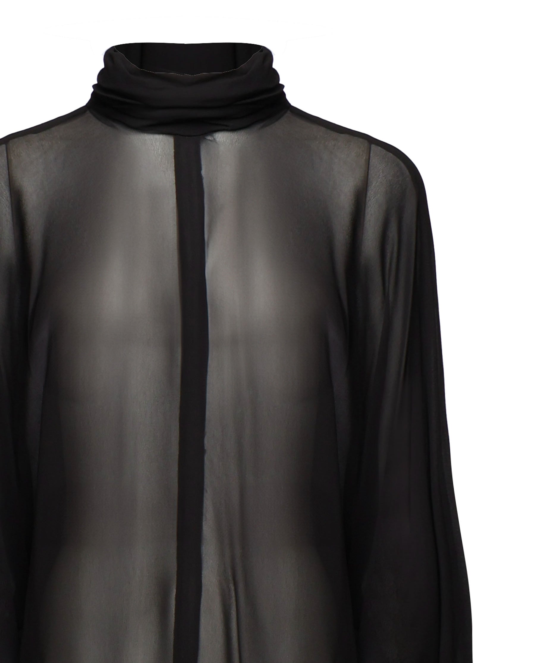Abito Kim in georgette 25FWNAB-0004 BLACK NINEMINUTES 