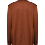 Blazer over doppiopetto in vigogna 25FWNCP-0012 BROWN NINEMINUTES 