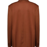 Blazer over doppiopetto in vigogna 25FWNCP-0012 BROWN NINEMINUTES 