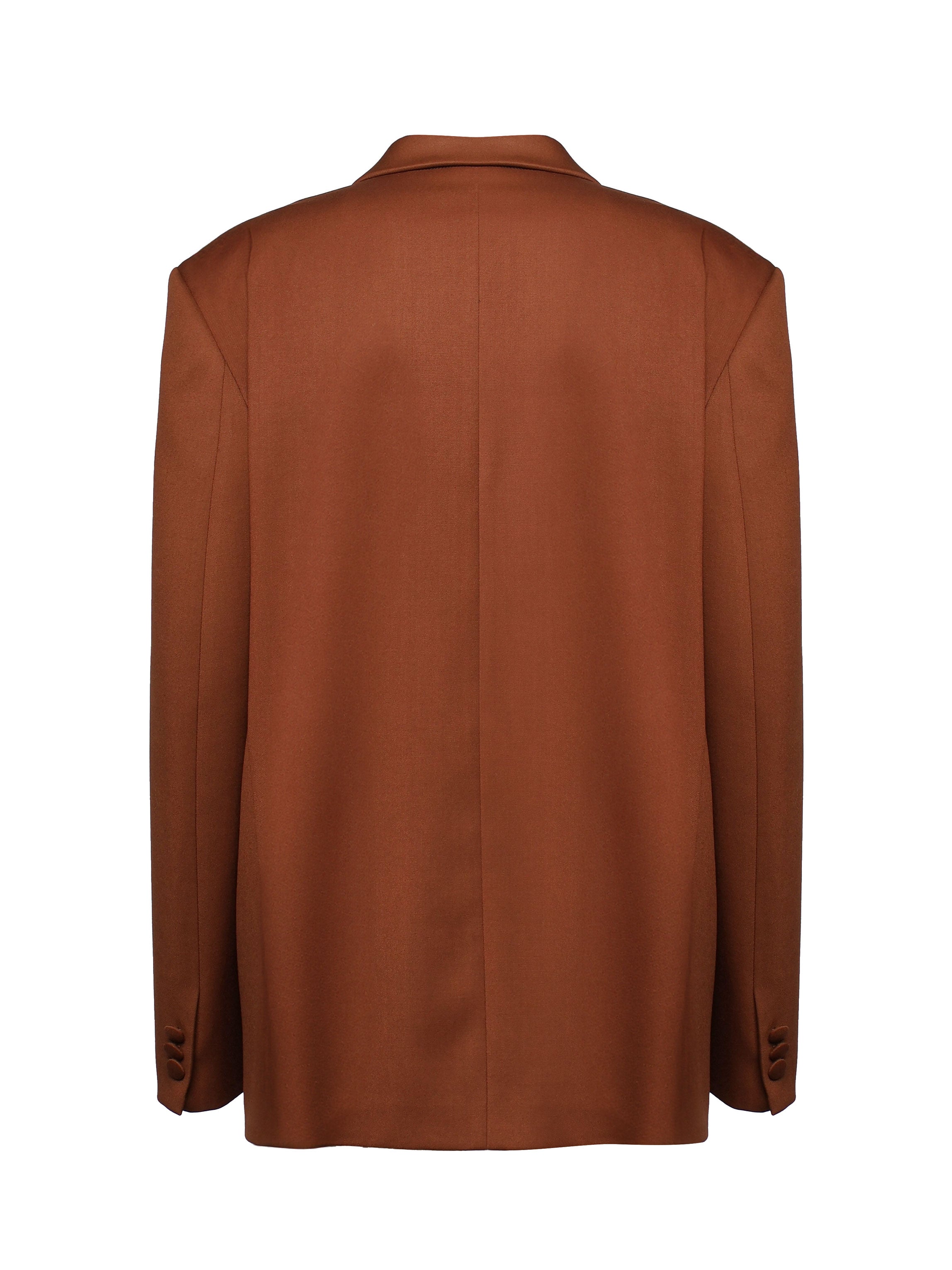 Blazer over doppiopetto in vigogna 25FWNCP-0012 BROWN NINEMINUTES 
