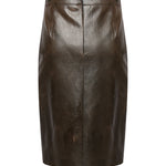 Claudia leather skirt 25FWNGN-0009 VINTAGE NINEMINUTES 