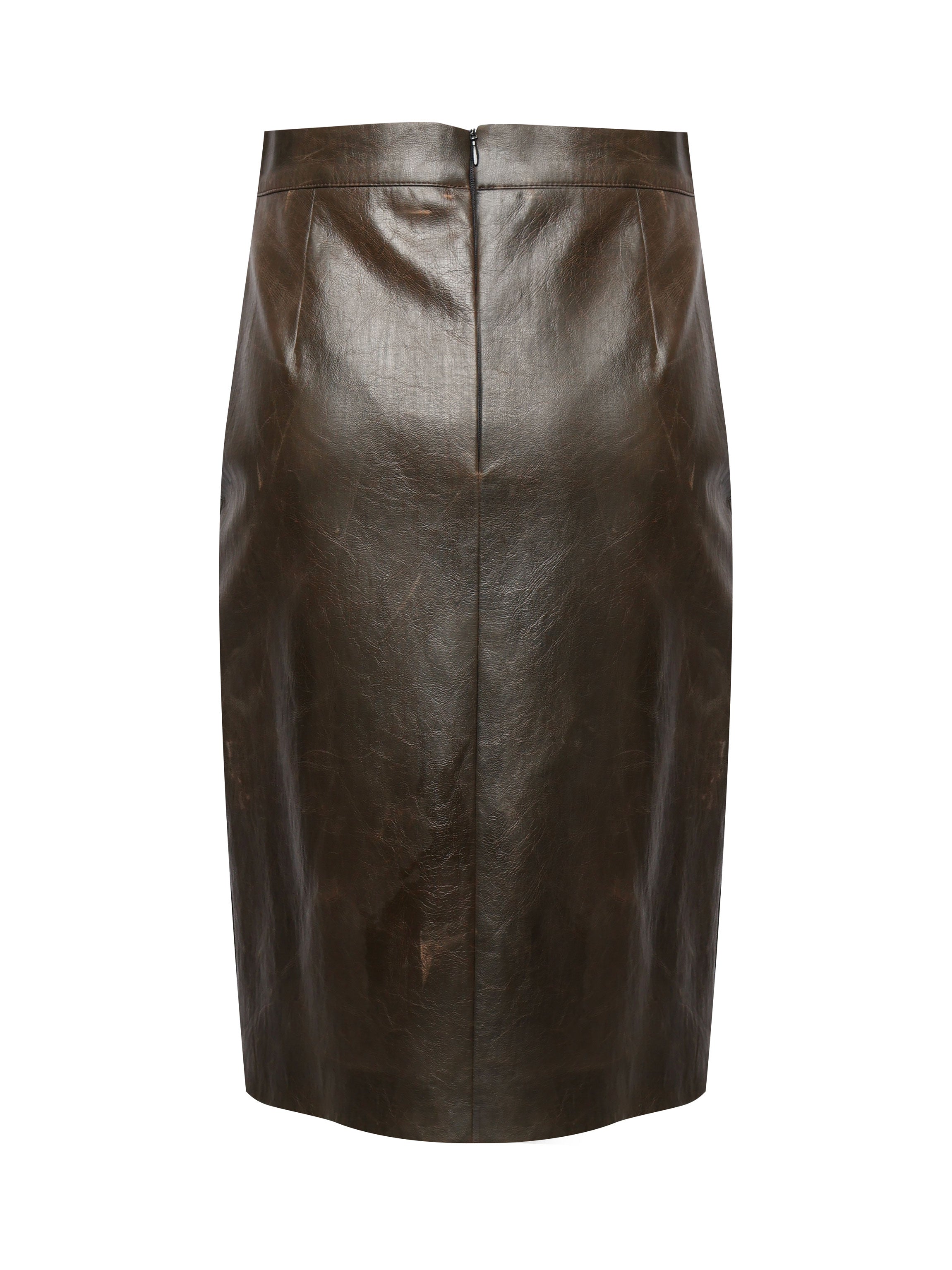 Claudia leather skirt 25FWNGN-0009 VINTAGE NINEMINUTES 