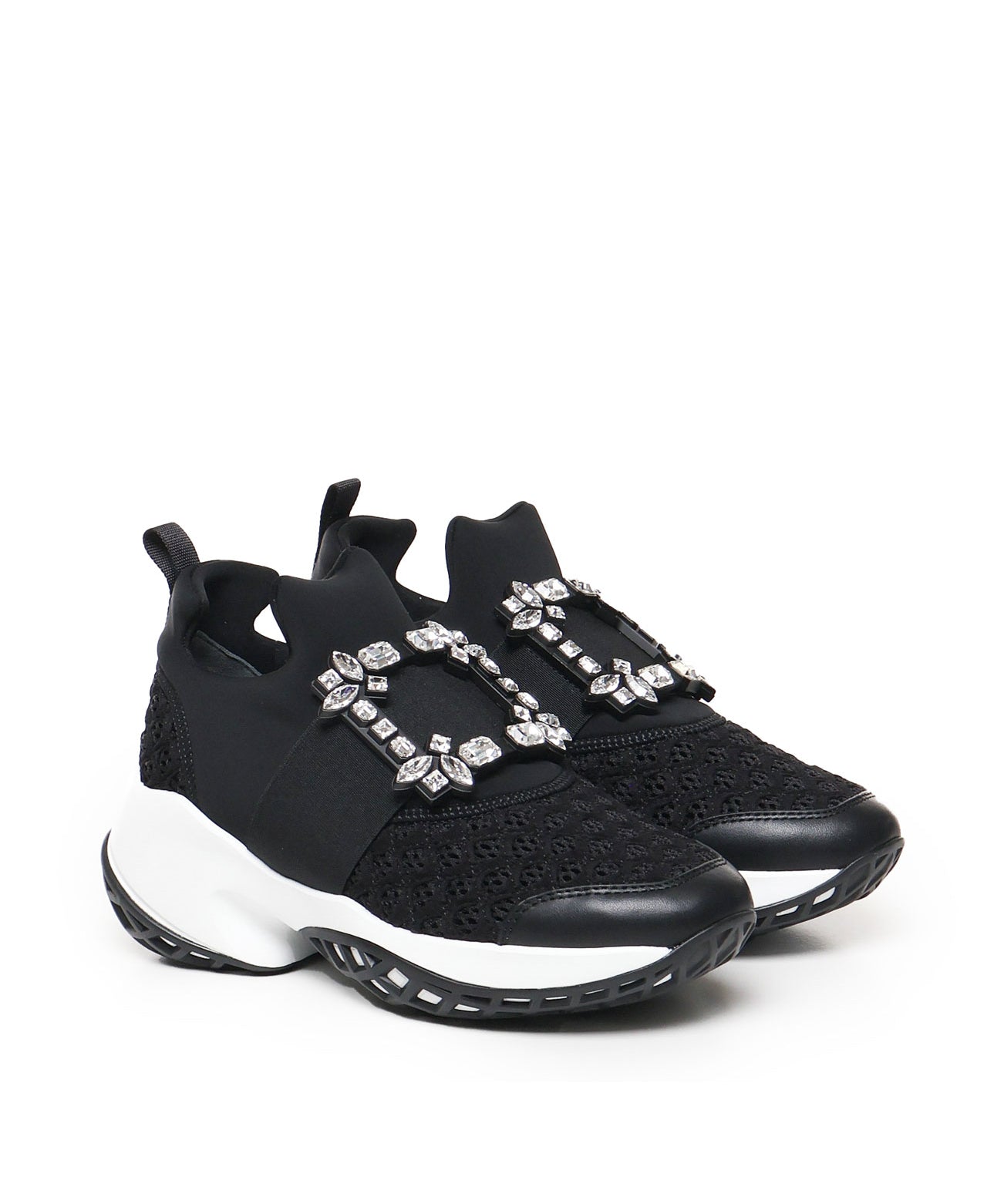 Viv' Run strass buckle sneakers RVW50624180KOT B999 ROGER VIVIER 