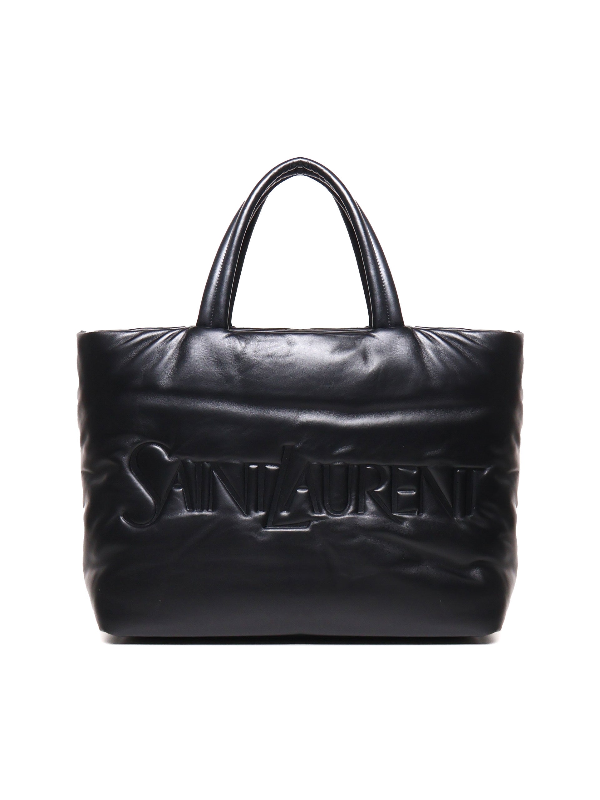 Borsa tote imbottita in pelle 756269 AACIW1000 SAINT LAURENT 