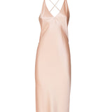 Abito sottoveste in seta di soia 797614 Y001W5697 SAINT LAURENT 