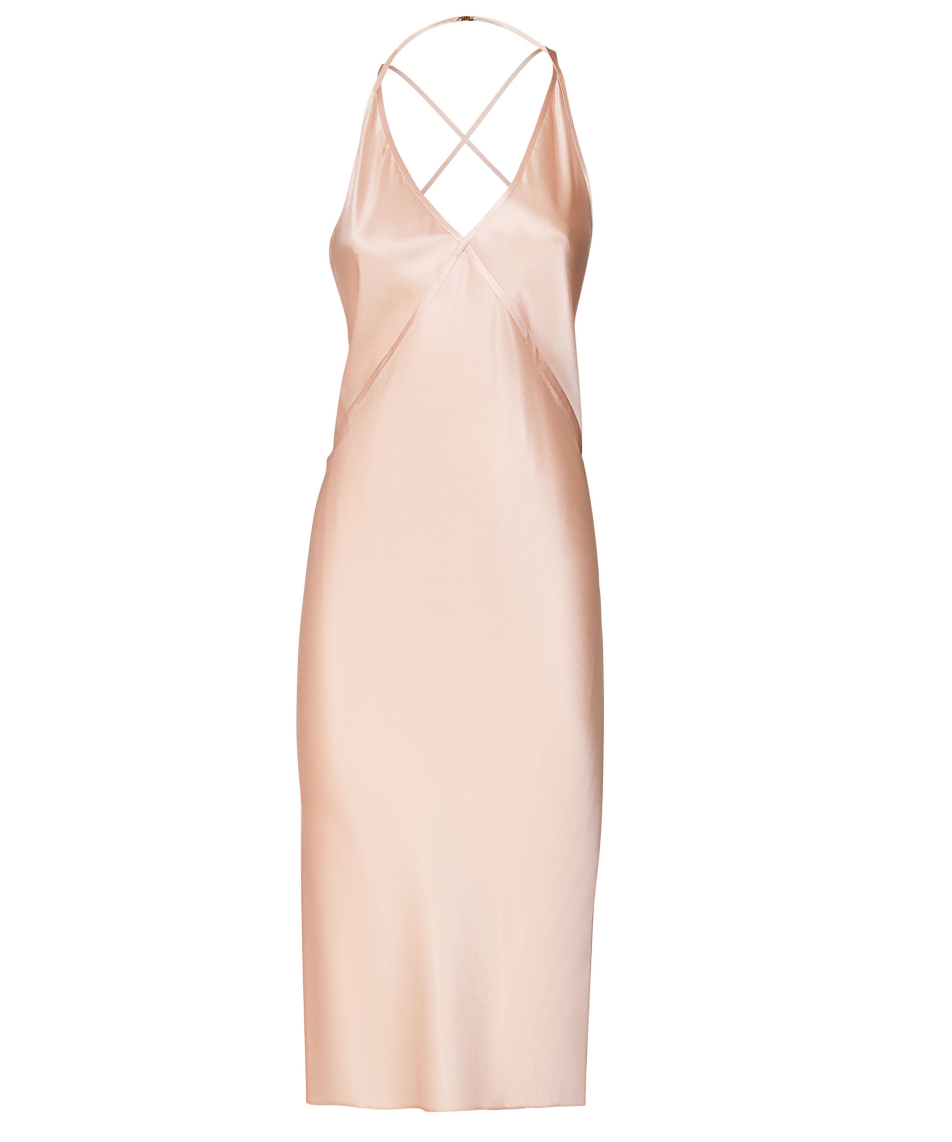 Abito sottoveste in seta di soia 797614 Y001W5697 SAINT LAURENT 