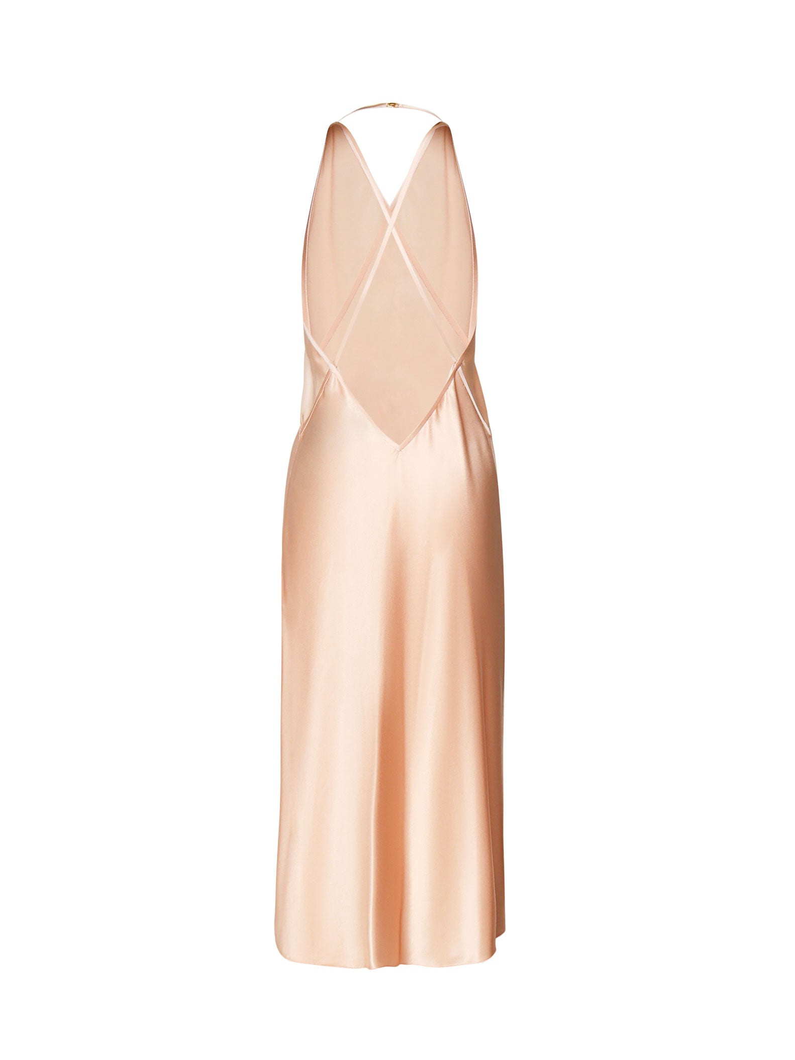 Abito sottoveste in seta di soia 797614 Y001W5697 SAINT LAURENT 