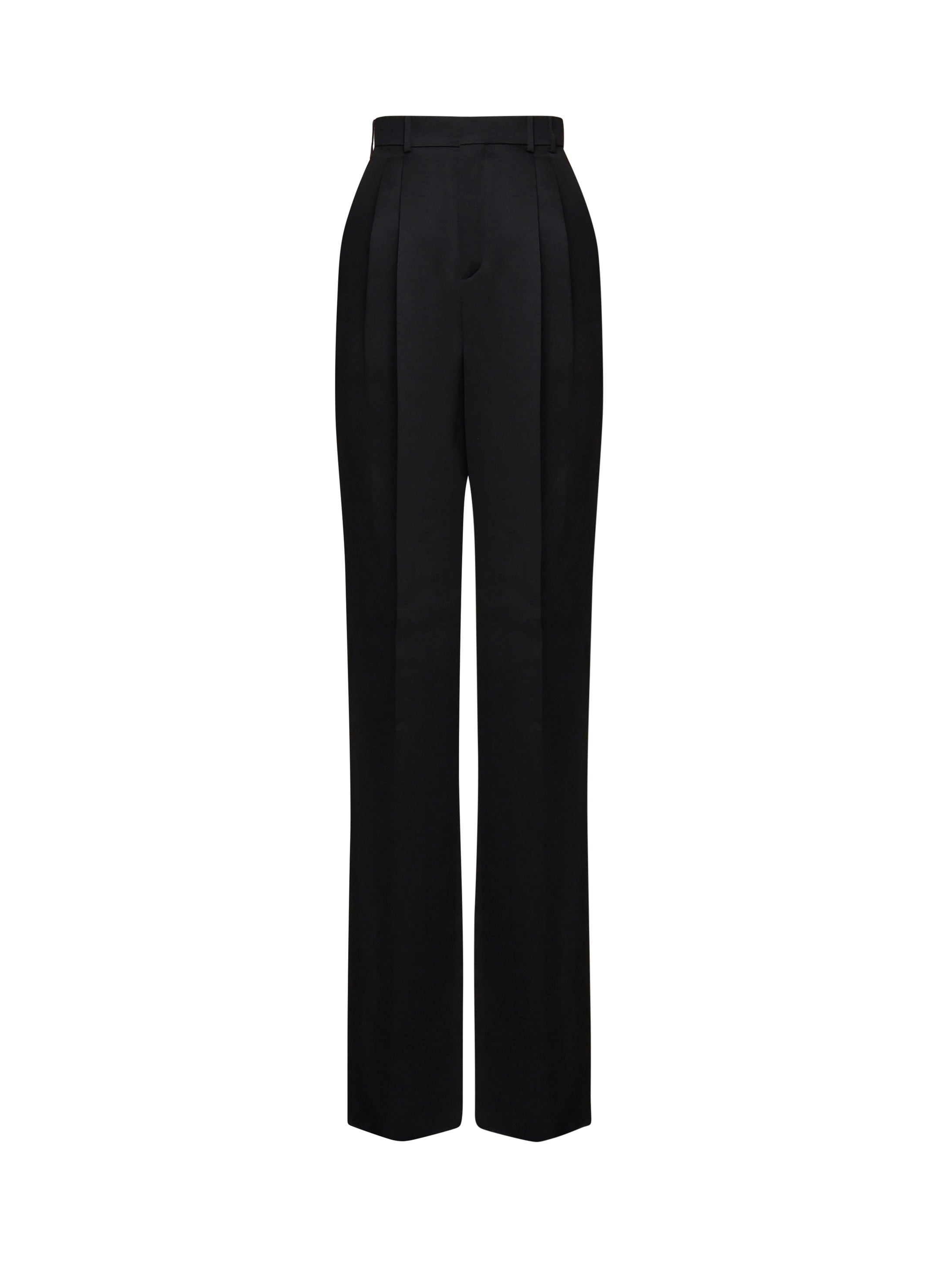 Pantaloni in sartin mireille 803599 Y013G1000 SAINT LAURENT 