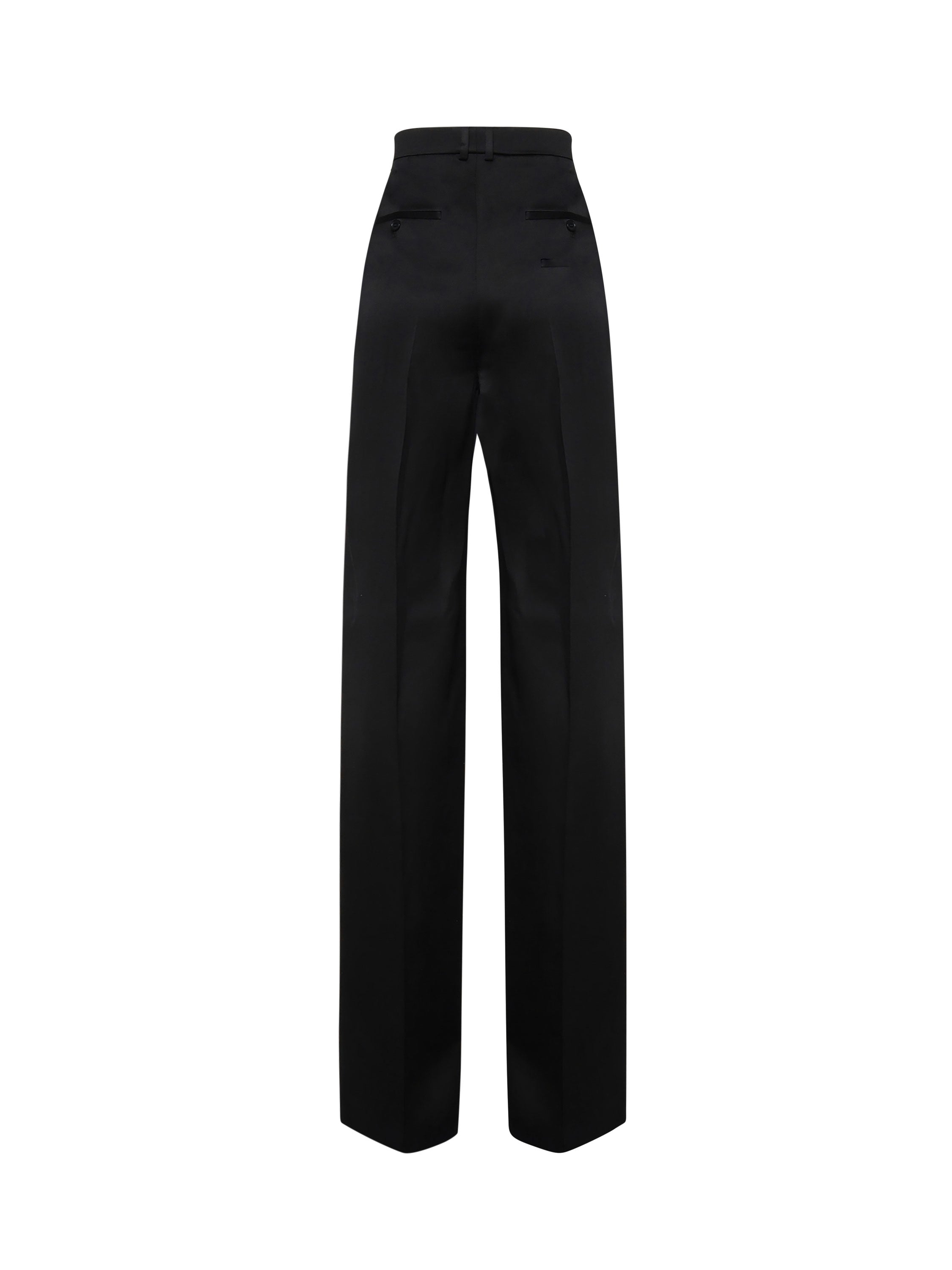 Pantaloni in sartin mireille 803599 Y013G1000 SAINT LAURENT 