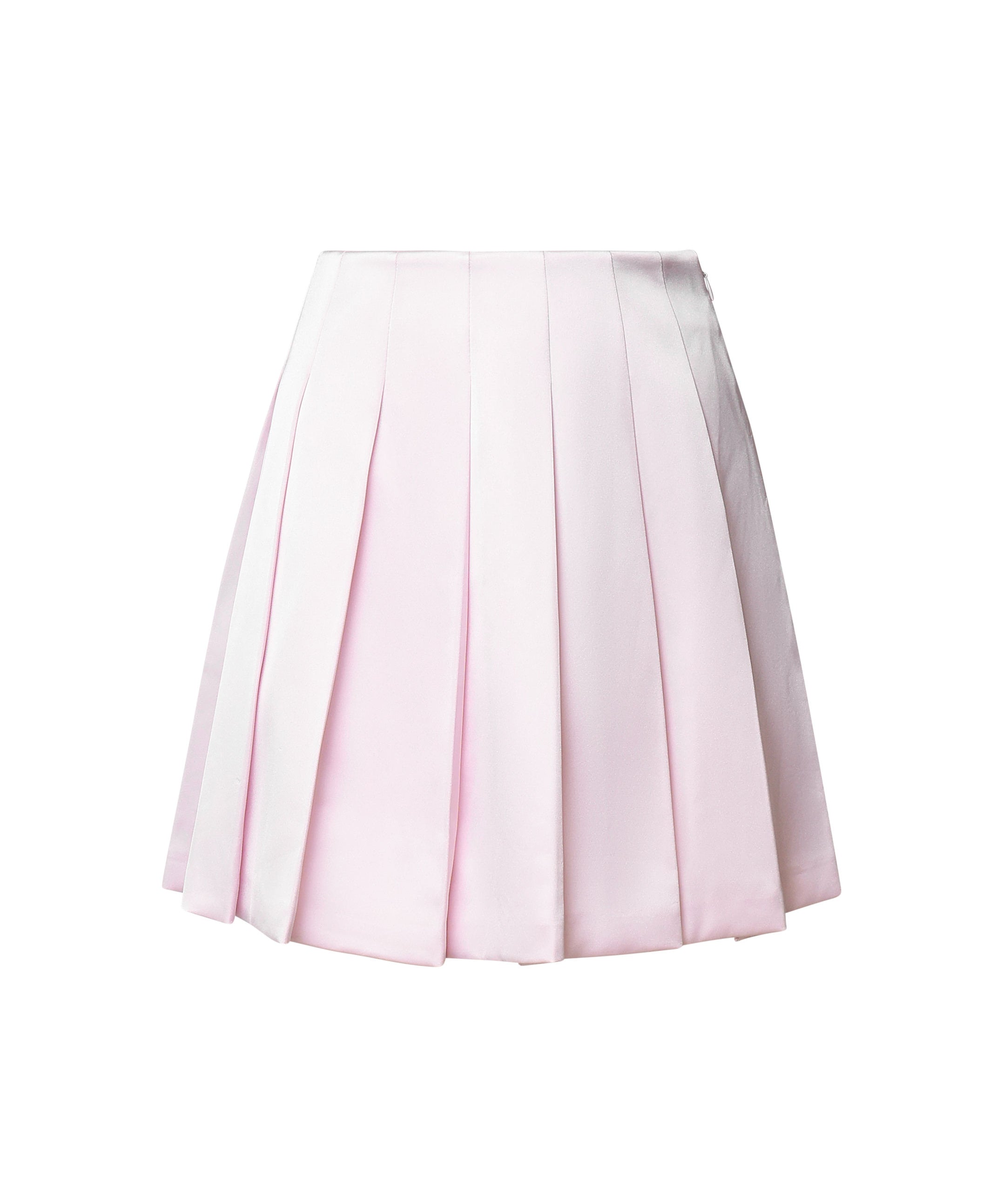 Minigonna in satin con pieghe AW24060SK P SELF-PORTRAIT 