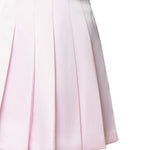 Minigonna in satin con pieghe AW24060SK P SELF-PORTRAIT 