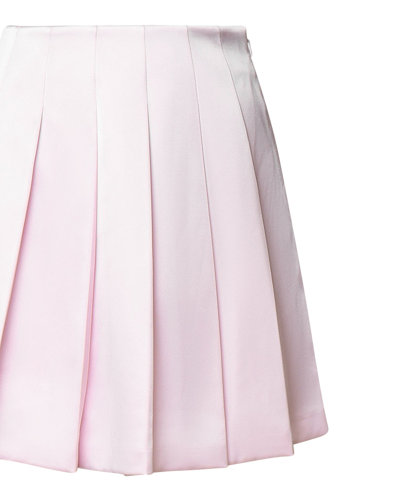 Minigonna in satin con pieghe AW24060SK P SELF-PORTRAIT 