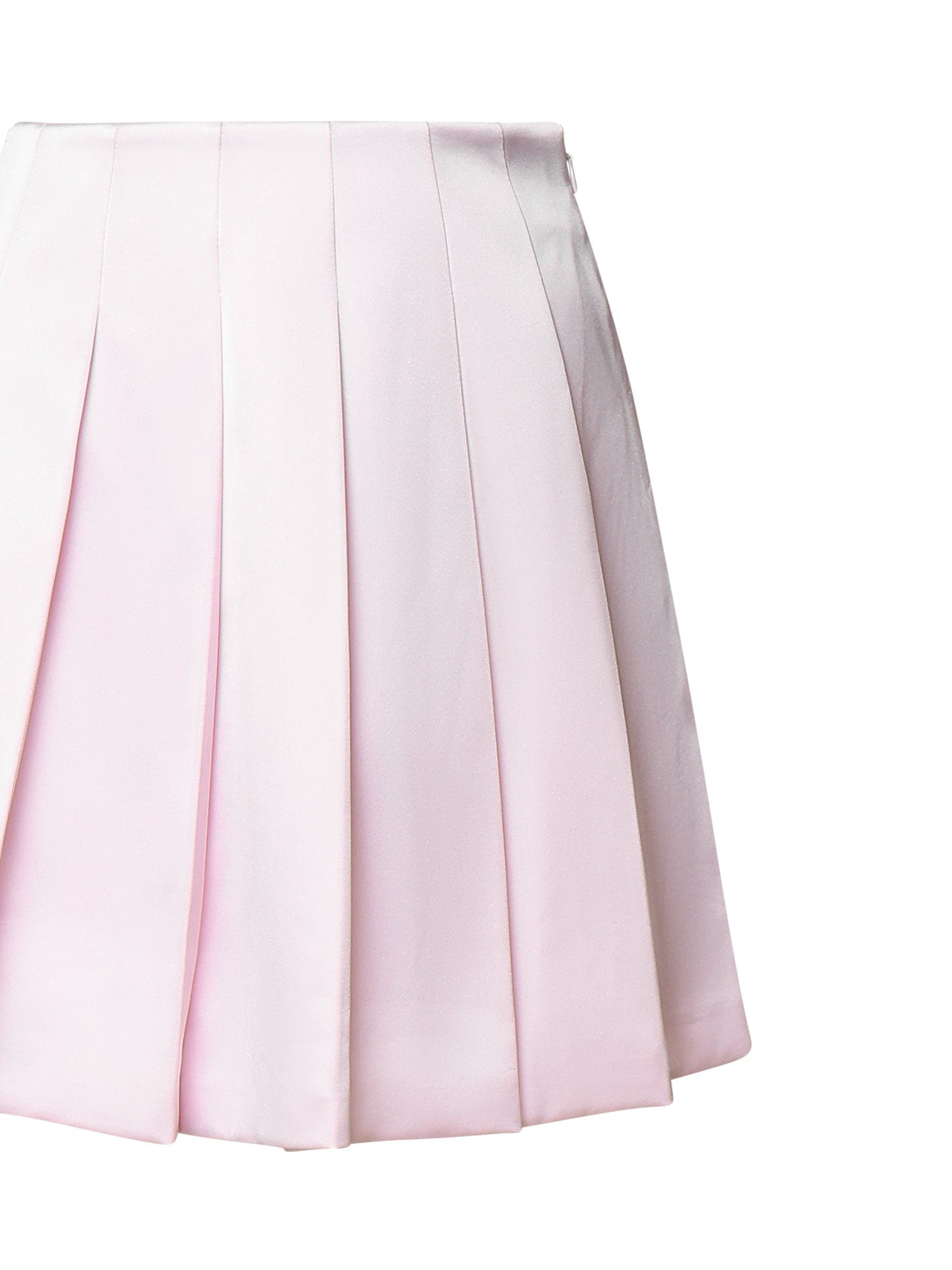 Minigonna in satin con pieghe AW24060SK P SELF-PORTRAIT 