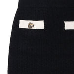Minigonna in cashmere AW24074SK B SELF-PORTRAIT 
