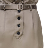 Gonna cargo in satin PF24039S KBG SELF-PORTRAIT 