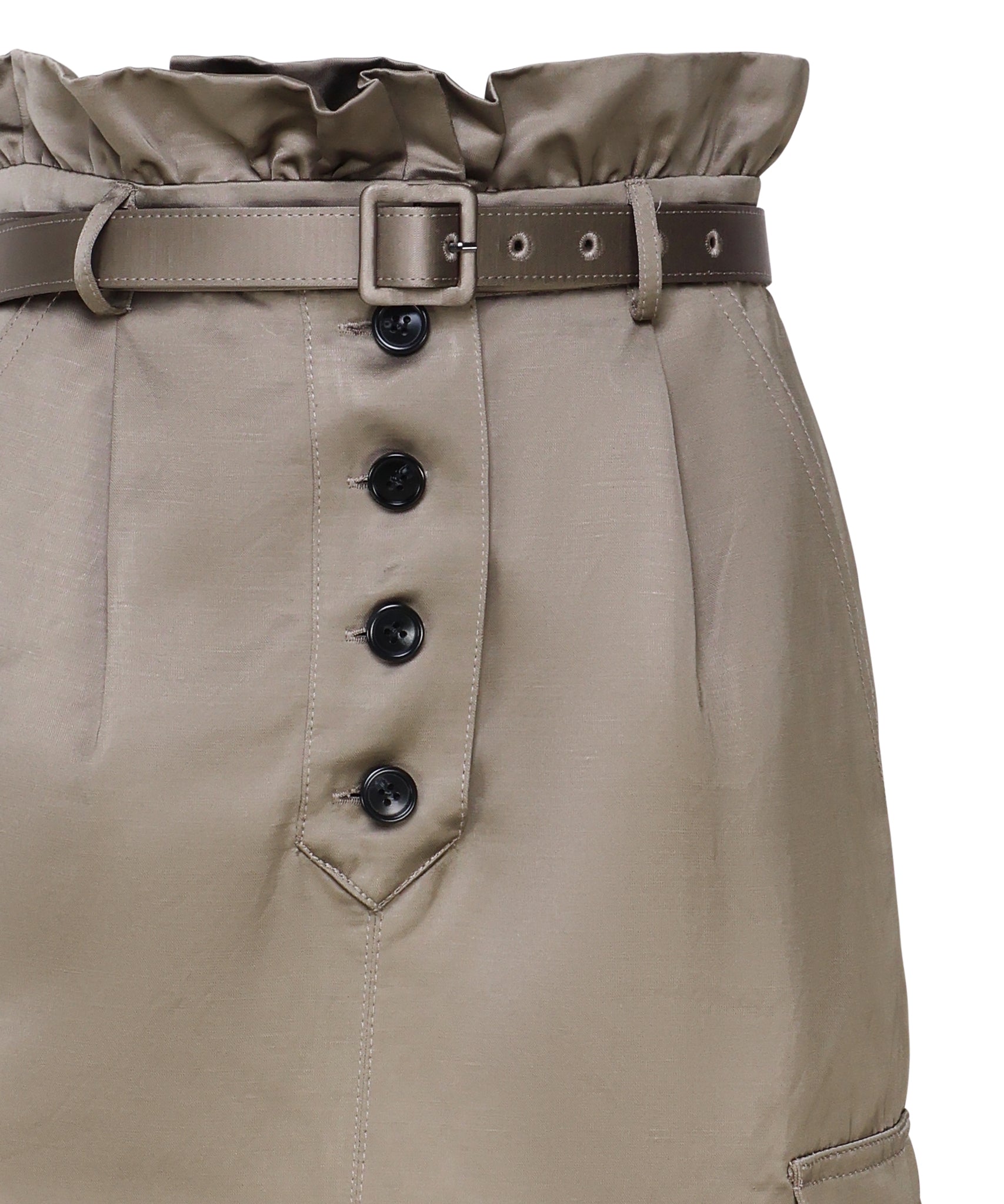 Gonna cargo in satin PF24039S KBG SELF-PORTRAIT 