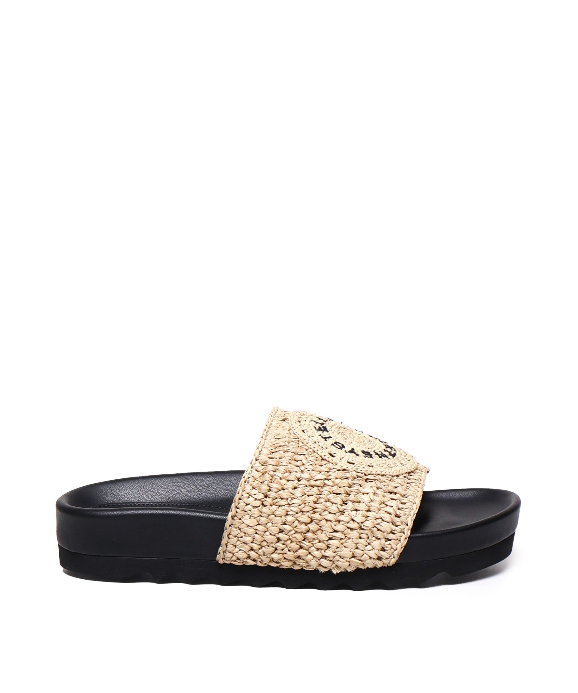 Slippers Elyse in gomma e rafia 810387 AFACL08536 STELLA McCARTNEY 