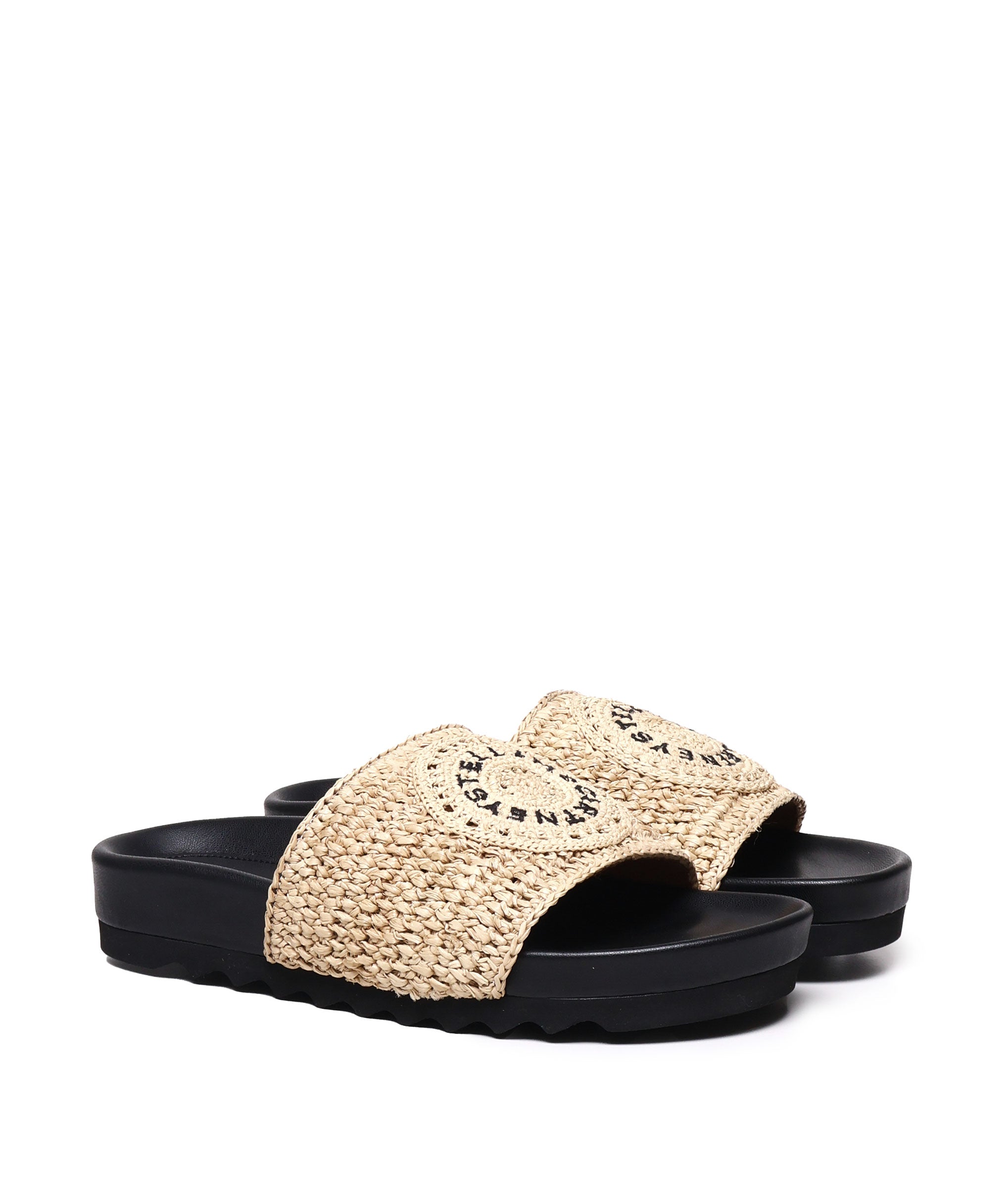 Slippers Elyse in gomma e rafia 810387 AFACL08536 STELLA McCARTNEY 