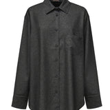 Camicia Oversize Georgina T160901B TNW045GREY MELANGE THE ANDAMANE 