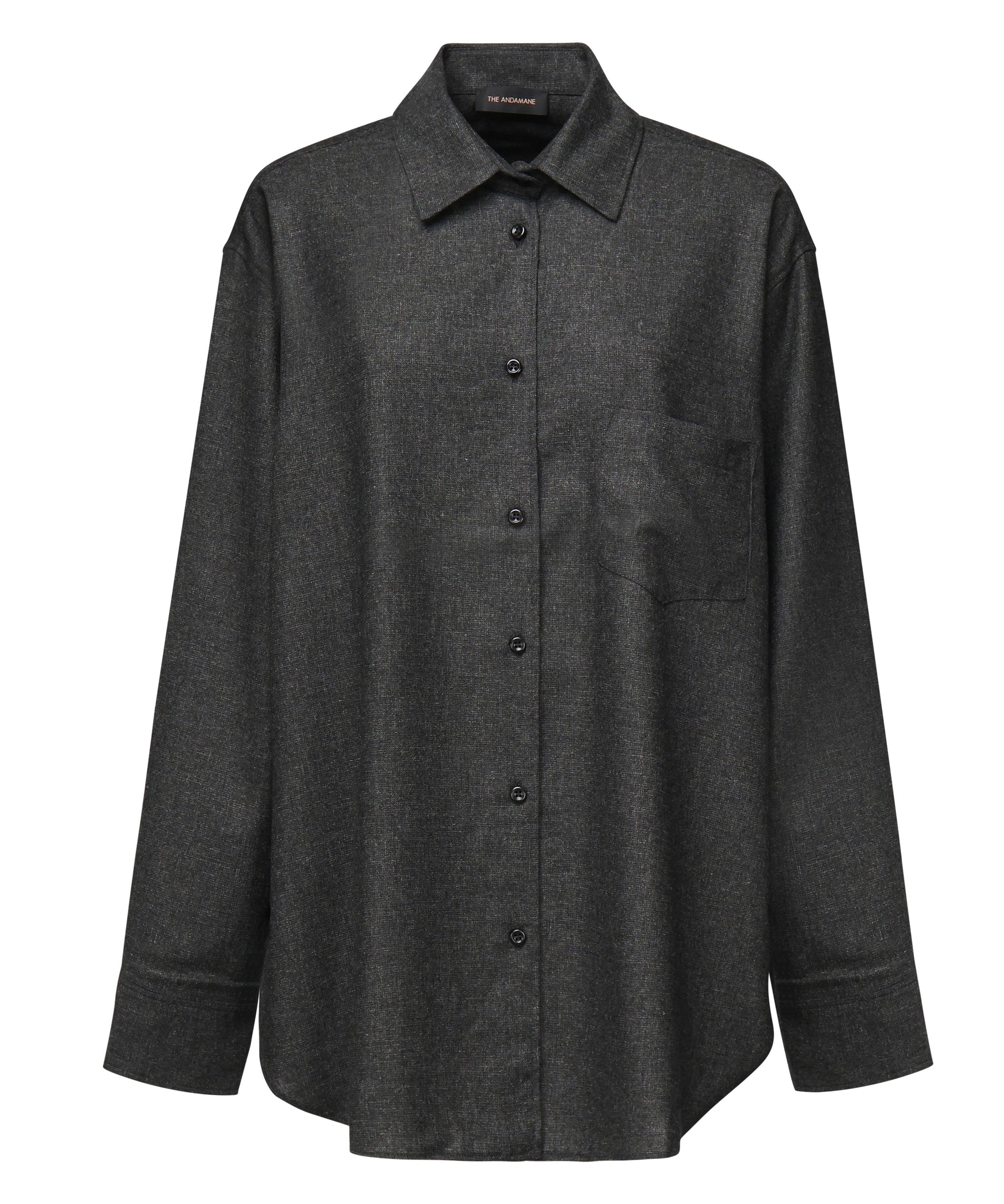 Camicia Oversize Georgina T160901B TNW045GREY MELANGE THE ANDAMANE 