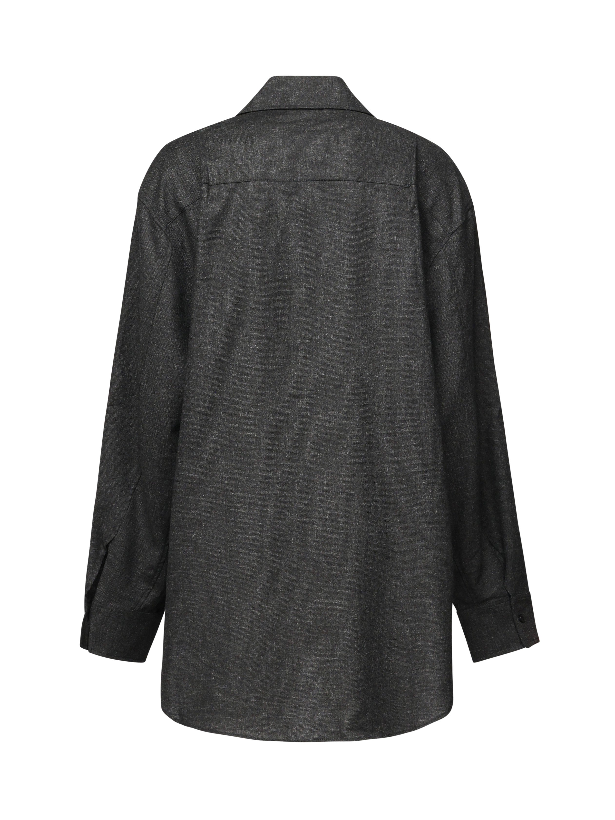 Camicia Oversize Georgina T160901B TNW045GREY MELANGE THE ANDAMANE 