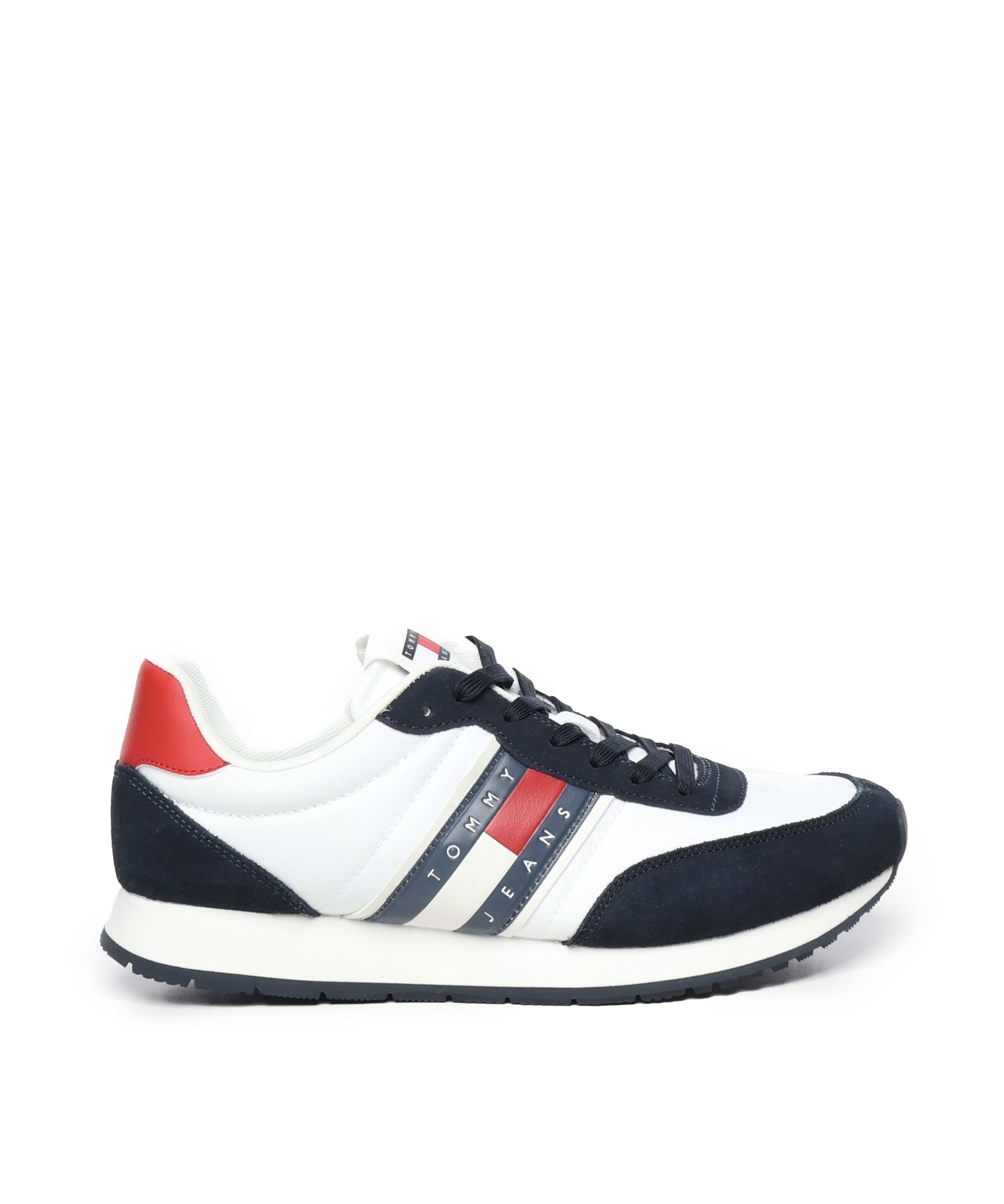 Sneakers running in camoscio con logo EM0EM01351 XLC TOMMY HILFIGER 