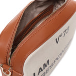 Borsa a spalla Responsability in cotone 73BS6AF04 RESPONSIBILITY BISNATURALE/CUOIO V° 73 