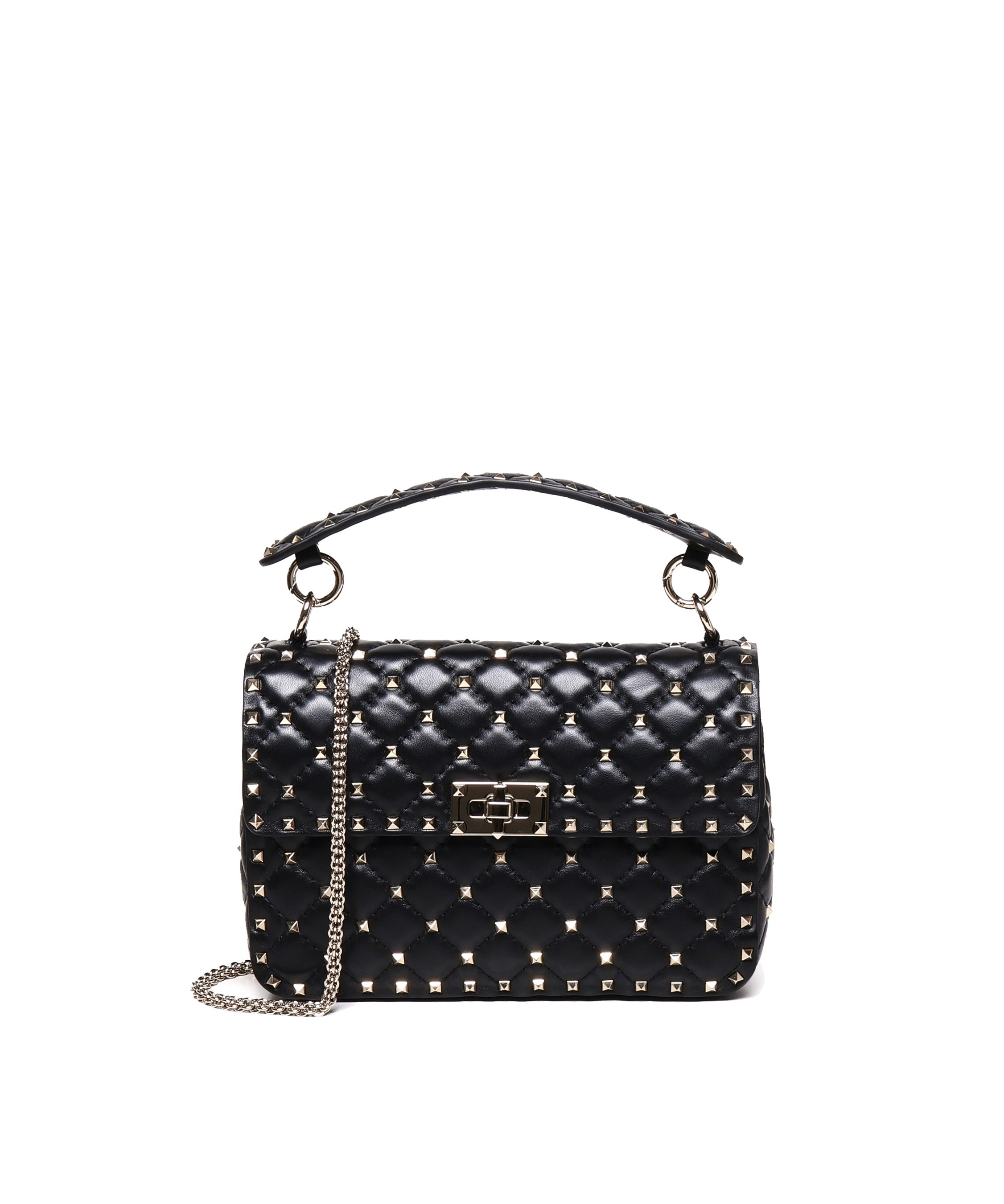 Borsa Media Rockstud Spike in nappa 6W2B0122 NAP0NO VALENTINO GARAVANI 