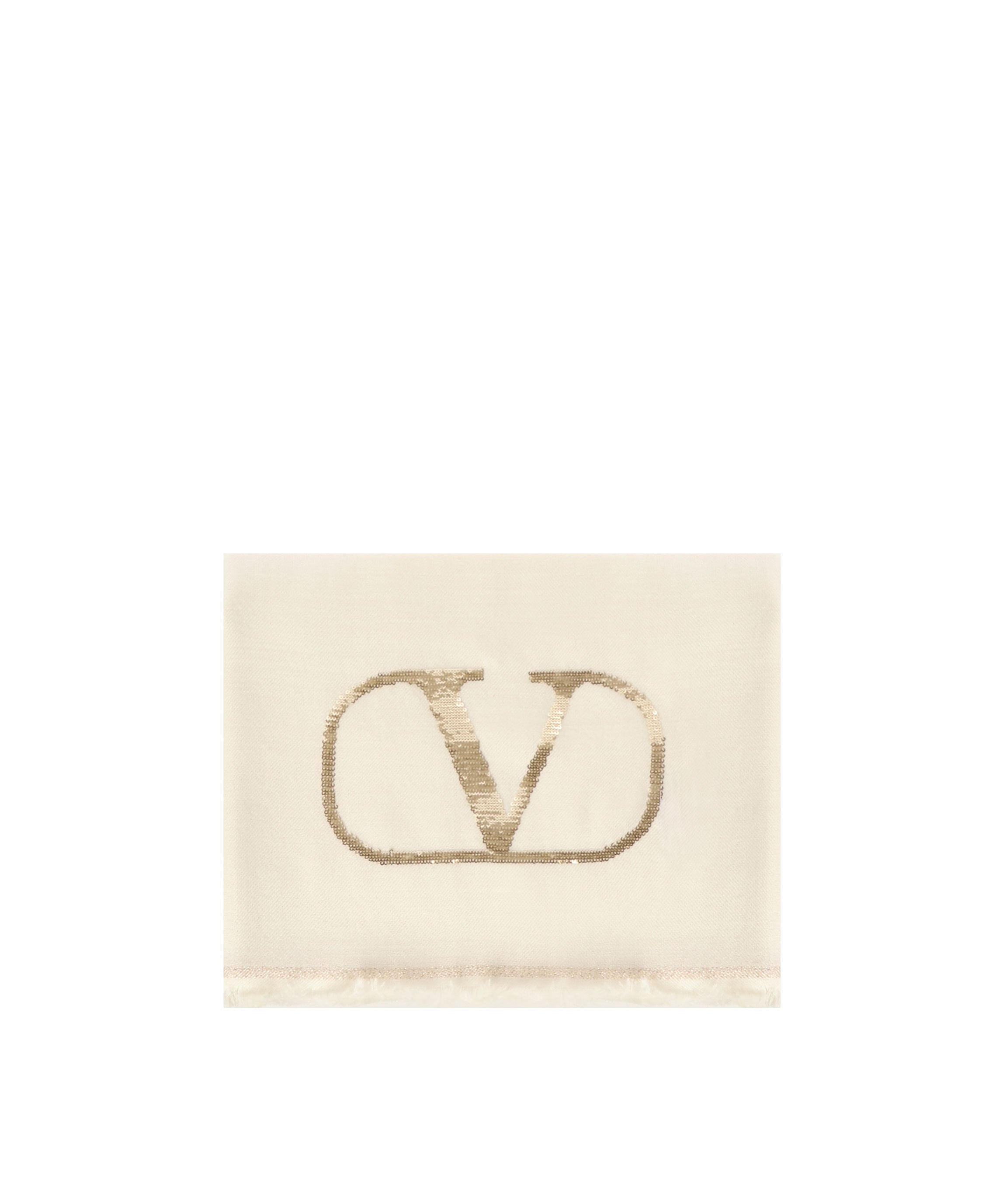 Scialle VLogo Signature in cashmere e seta con logo in lurex 5W2EB107 LMKZYC VALENTINO GARAVANI 
