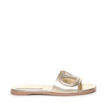 Sandalo Slide VLogo cut-out in pelle laminata 5W2S0IB0 YUW7G0 VALENTINO GARAVANI 