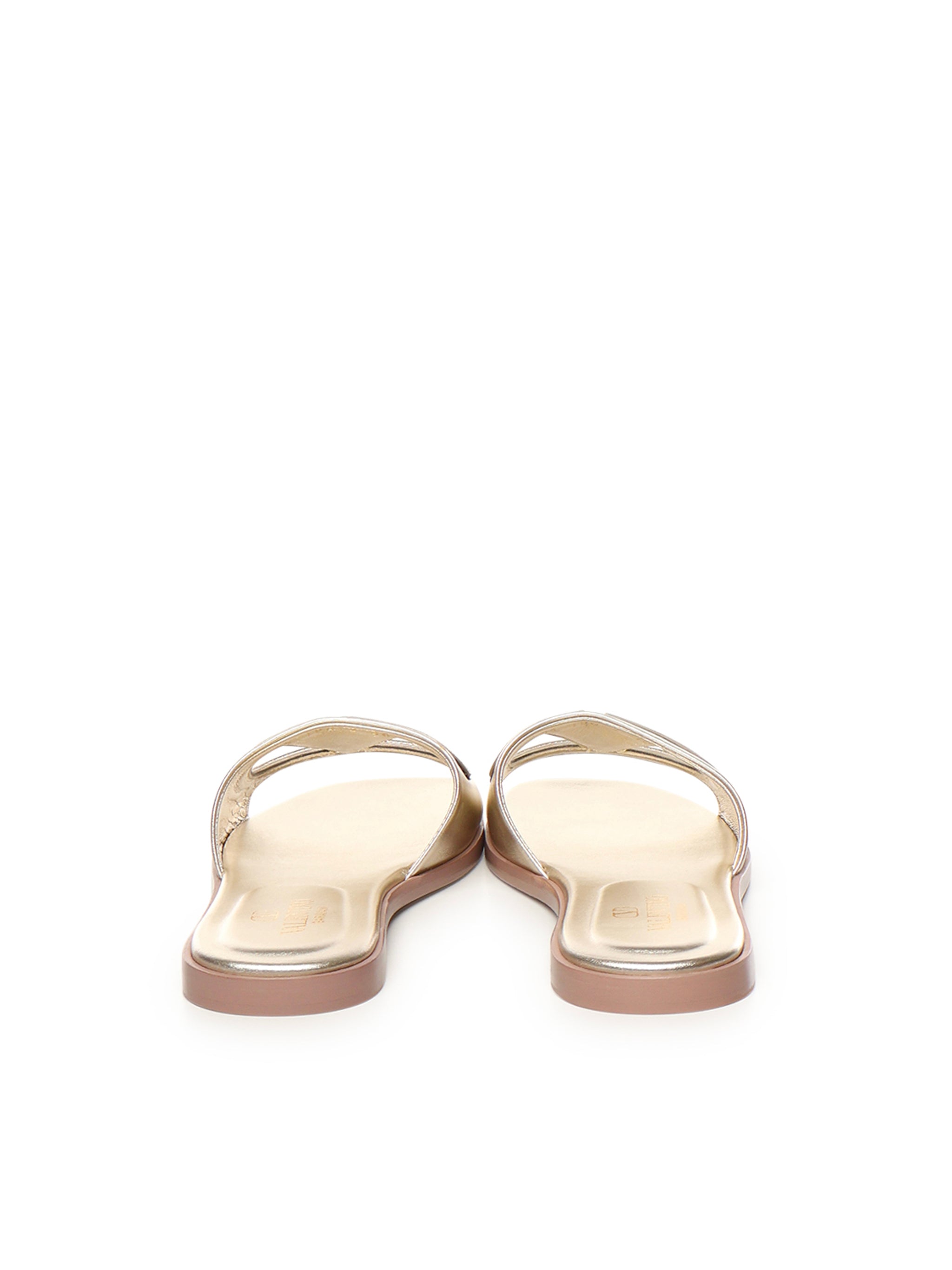 Sandalo Slide VLogo cut-out in pelle laminata 5W2S0IB0 YUW7G0 VALENTINO GARAVANI 