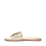 Sandalo Slide VLogo cut-out in pelle laminata 5W2S0IB0 YUW7G0 VALENTINO GARAVANI 