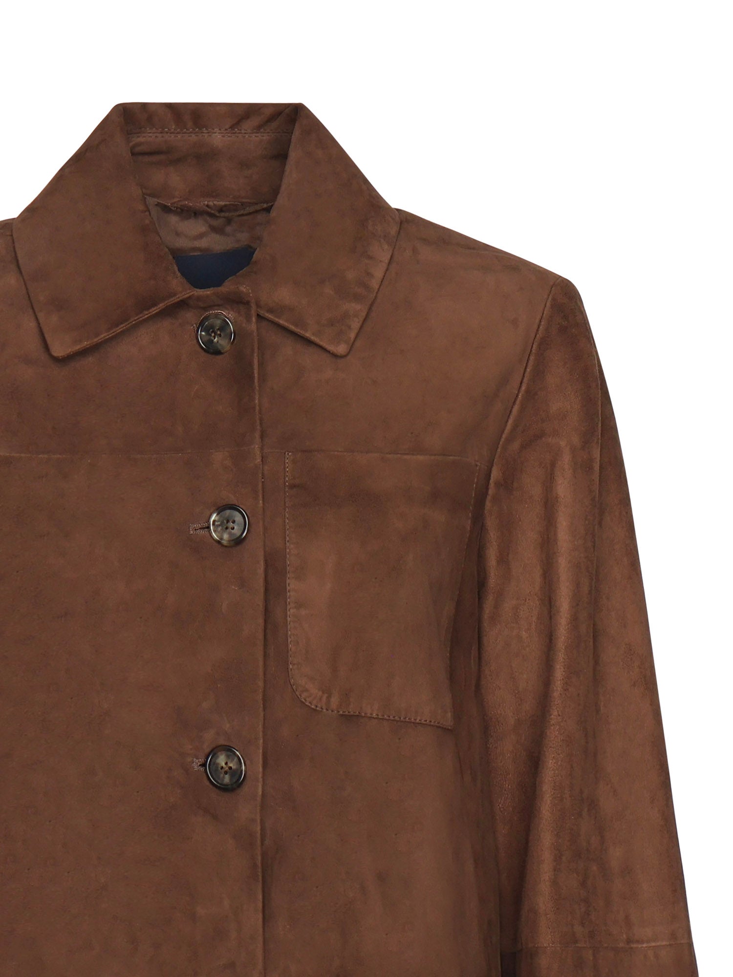 Giacca a camicia in suede 2529446021600 001 'S MAX MARA 