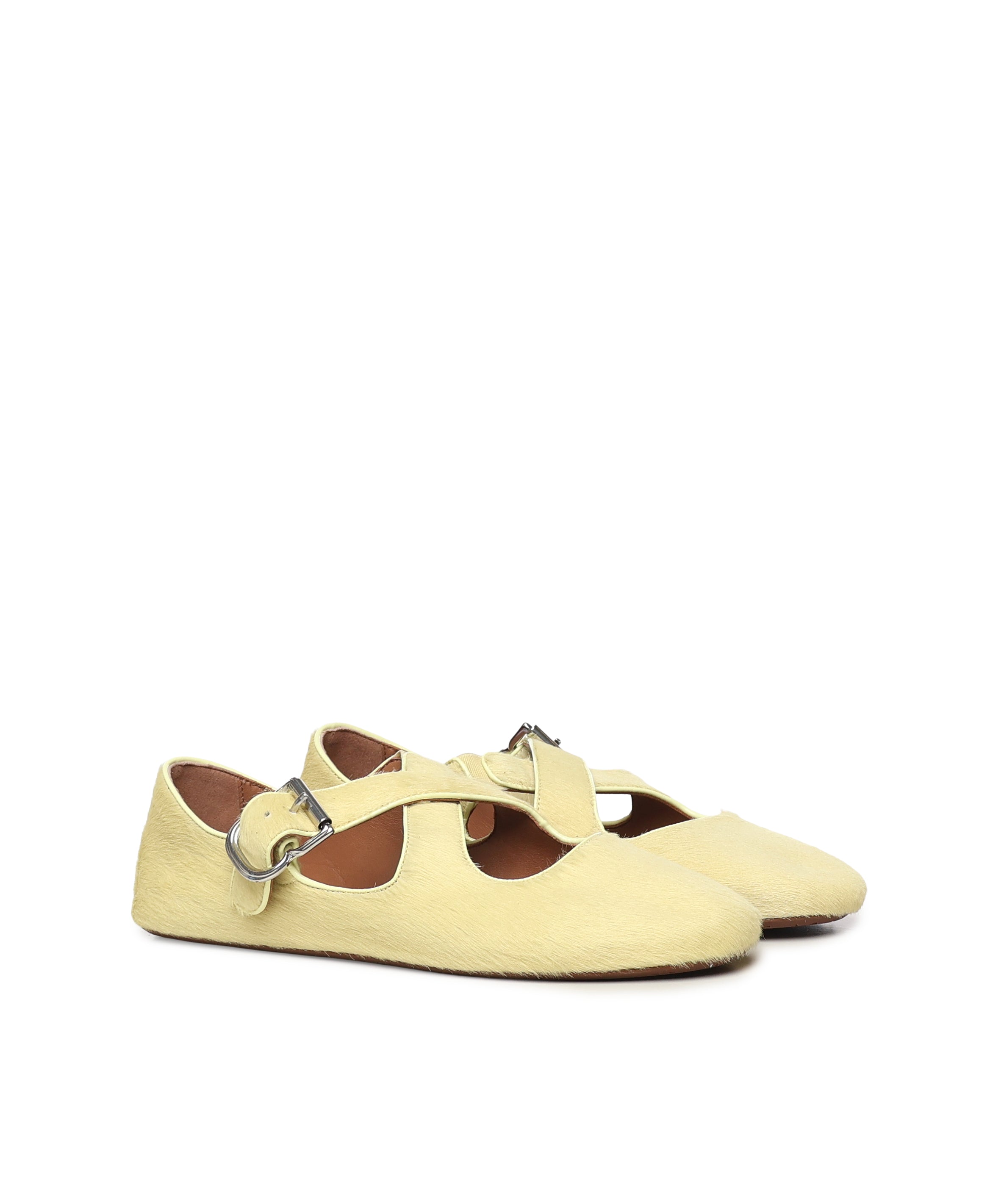 Ballerine flat in cavallino AA3A046I047 276 ALAIA 