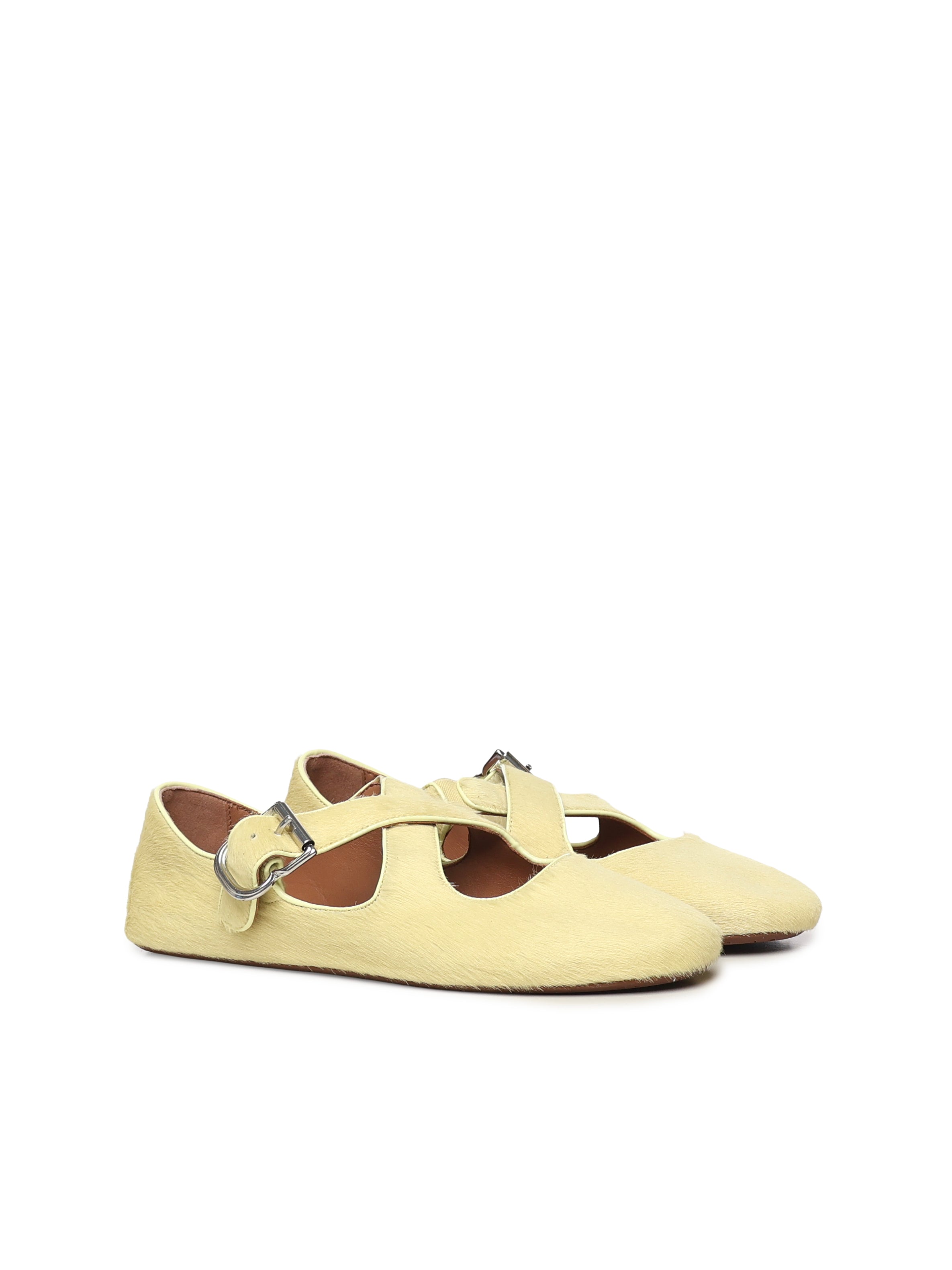 Ballerine flat in cavallino AA3A046I047 276 ALAIA 
