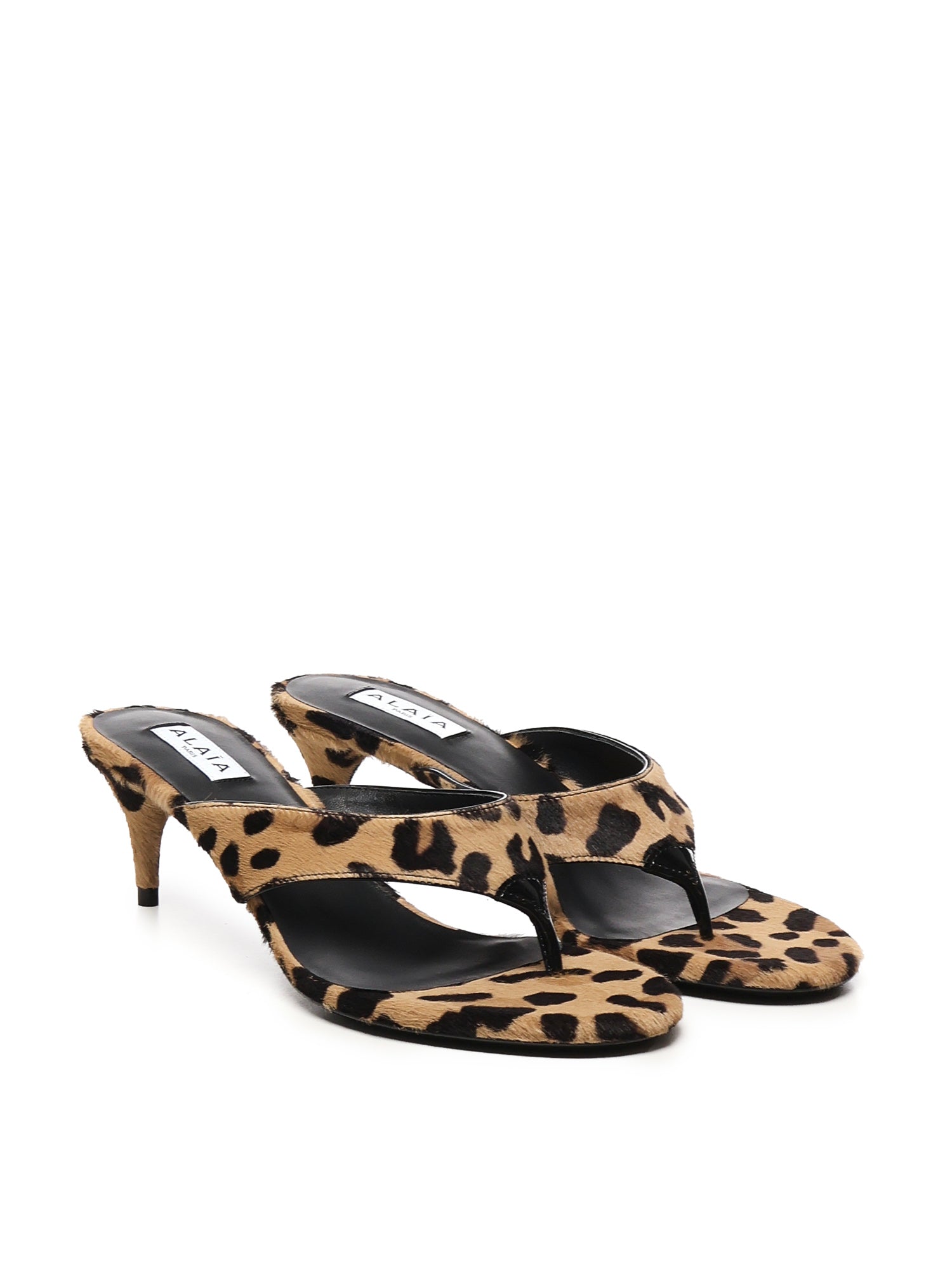 Mules Infradito animalier AA3S132CK205 157 ALAIA 