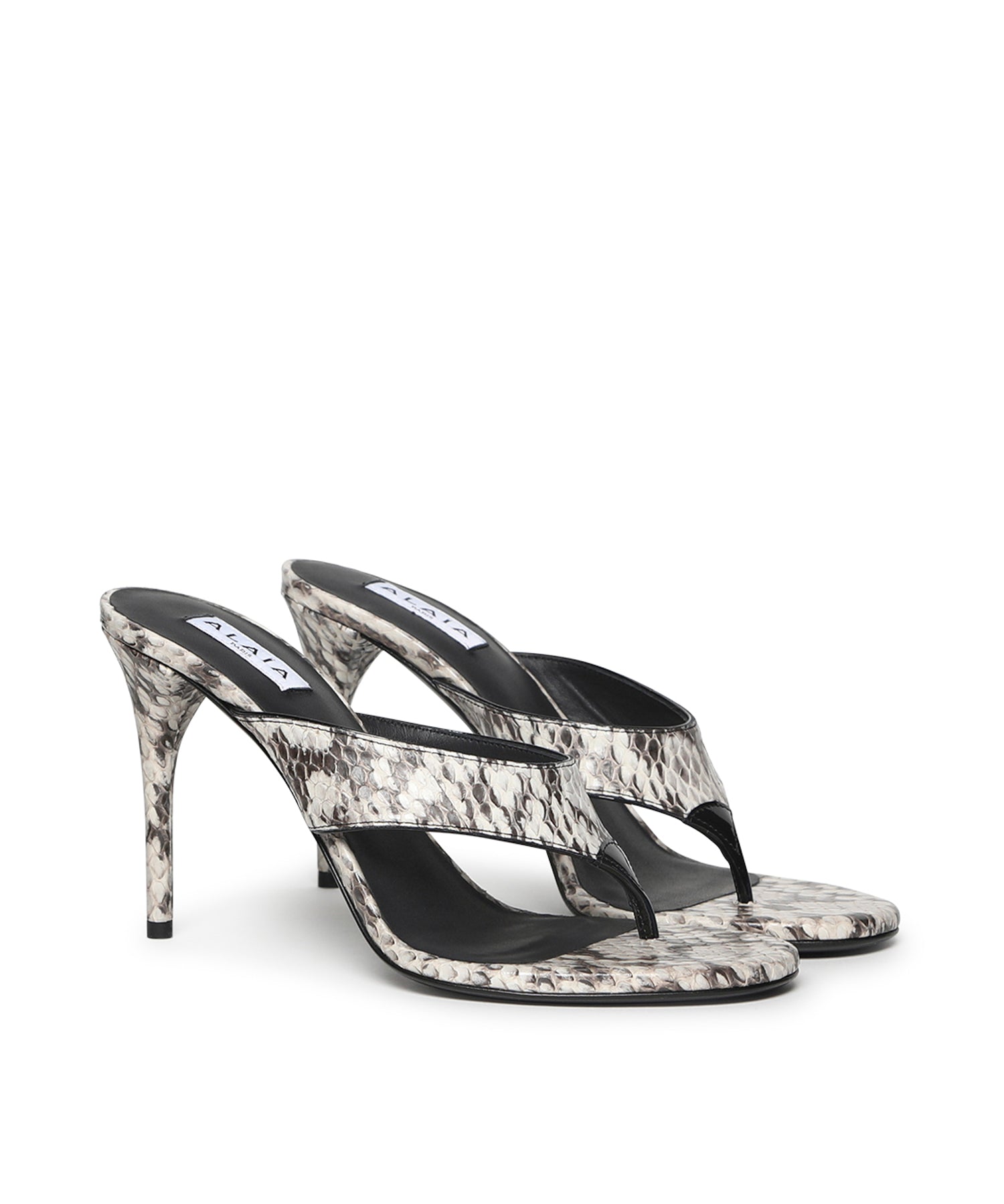 Mules infradito in elaphe AA3S133CK326 009 ALAIA 