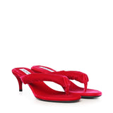Mule infradito con tacco in velluto AA3S2003A014 426 ALAIA 