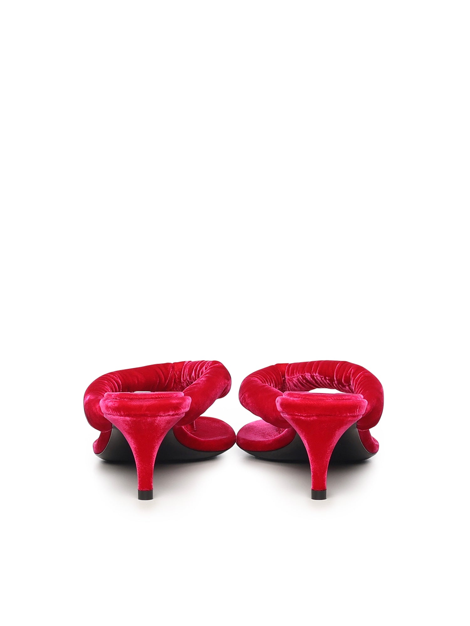 Mule infradito con tacco in velluto AA3S2003A014 426 ALAIA 