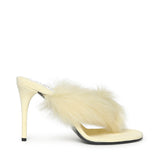 Mule infradito in pelle con shearling AA3S2005CK292 239 ALAIA 