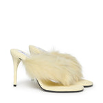 Mule infradito in pelle con shearling AA3S2005CK292 239 ALAIA 