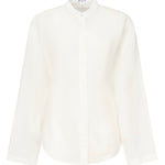 Camicia arrotondata in misto lino AA9C0988W069B 000 ALAIA 