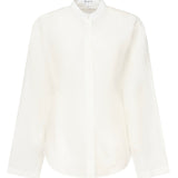 Camicia arrotondata in misto lino AA9C0988W069B 000 ALAIA 