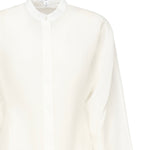 Camicia arrotondata in misto lino AA9C0988W069B 000 ALAIA 