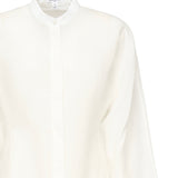 Camicia arrotondata in misto lino AA9C0988W069B 000 ALAIA 