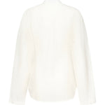 Camicia arrotondata in misto lino AA9C0988W069B 000 ALAIA 